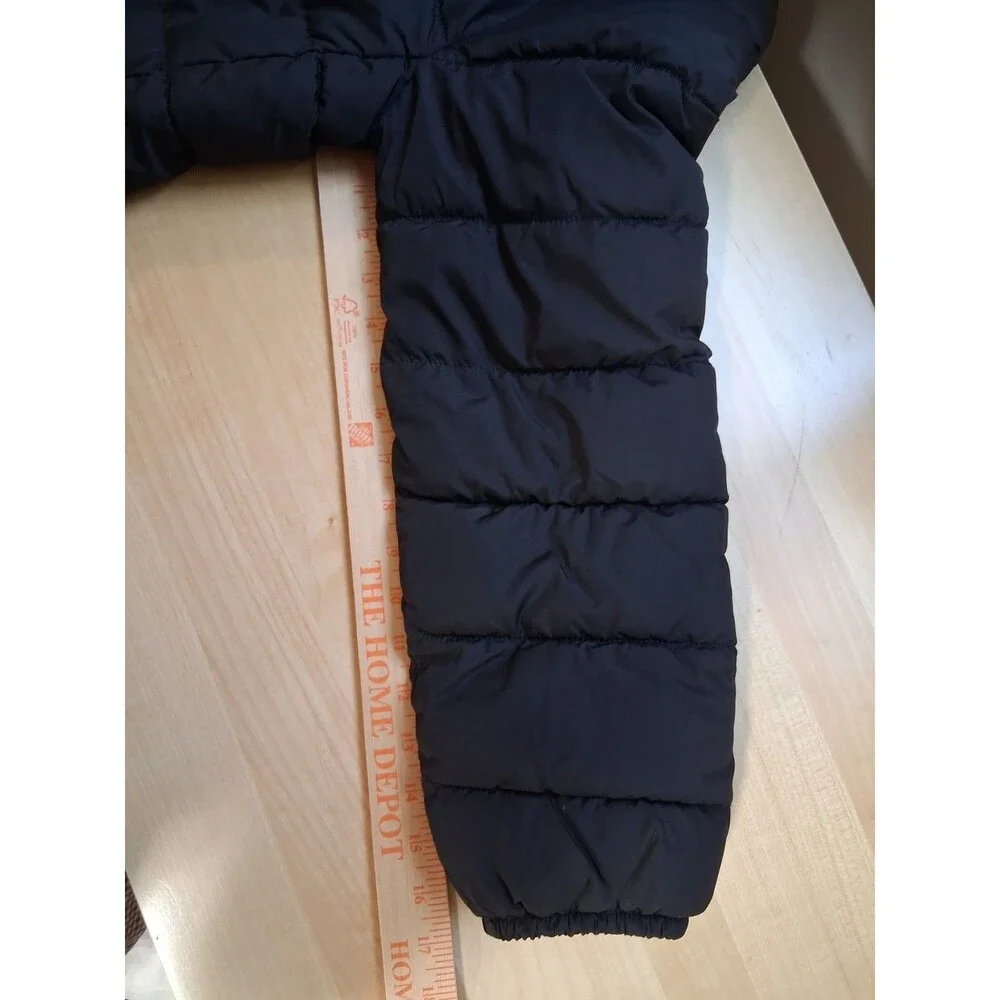 Children’s Place Puffer Jacket Kids Size 18 XXXL Black Lightweight Unisex
